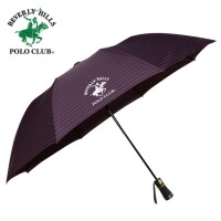 폴로 2단 폰지 적스트라이프 우산