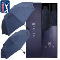 PGA 네이비전폭로고 2단자동+3단수동 우산세트